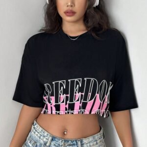 Ladies Printed Crop Top