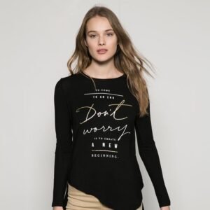 Ladies Long Tee – Printed